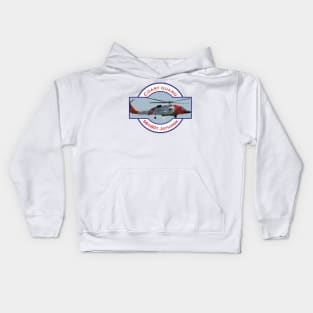 US Coastguard search and rescue Helicopter, Kids Hoodie